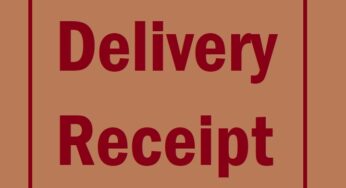 Delivery Receipt Format