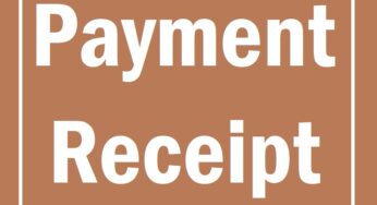 Payment Receipt Format