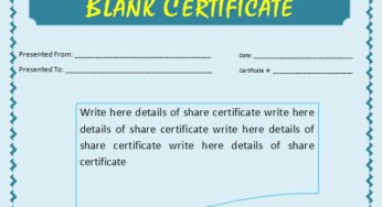 Certificate of Marriage Template