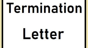 Termination Letter Sample