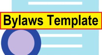 Bylaws Template