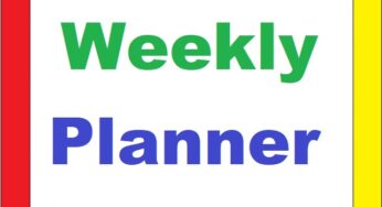 Weekly Planner Template