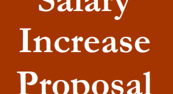 Salary Increase Proposal Template