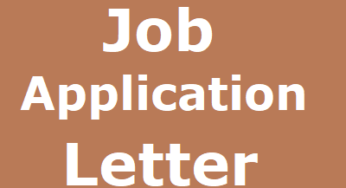 Job Application Letter Template